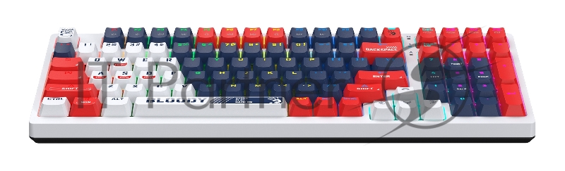 Клавиатура A4Tech Bloody S98 механическая синий/белый USB for gamer LED (SPORTS NAVY)