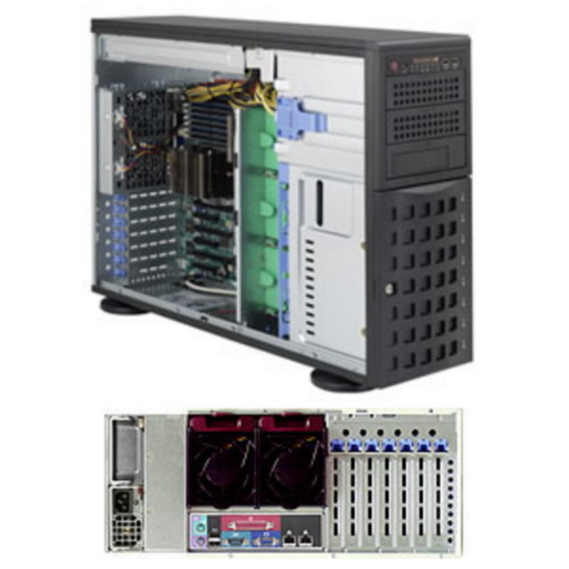 Серв. корпус 4U 19 RM Supermicro CSE-745TQ-920B, E-ATX, черный (920Вт)