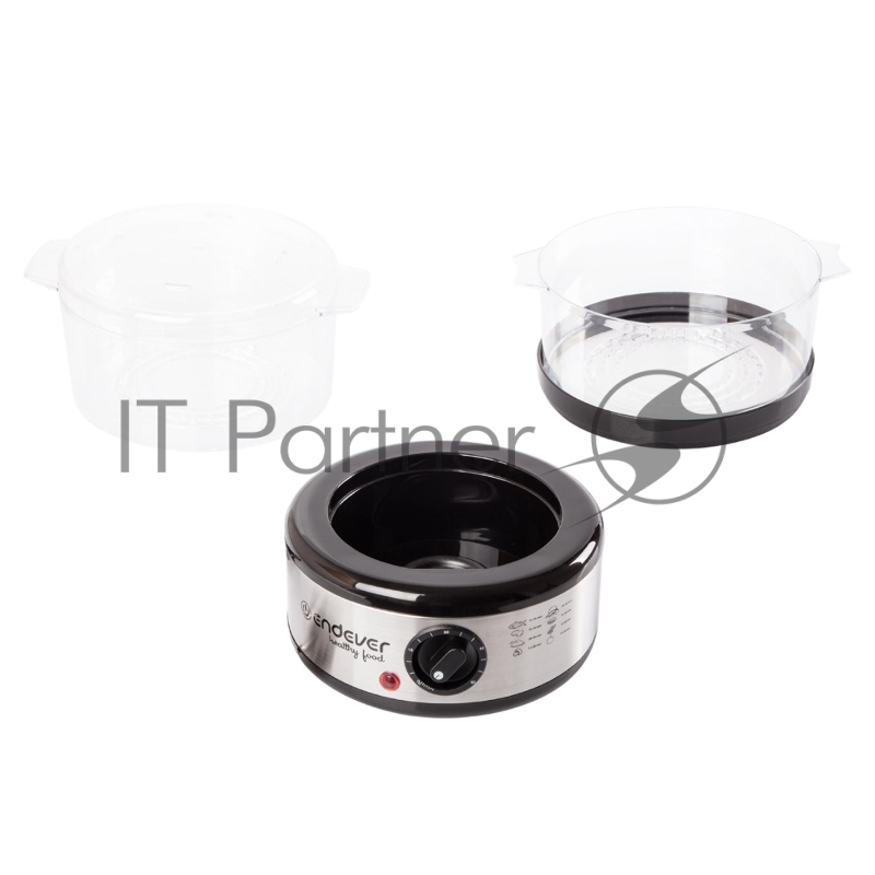 Пароварка Endever Vita-165, черный/стальной