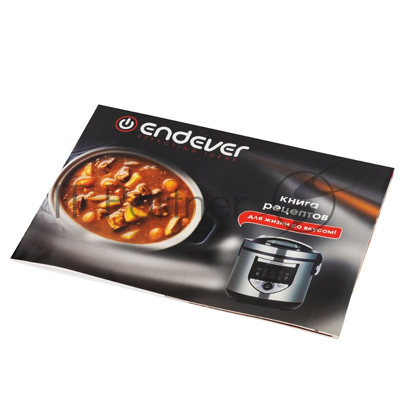 Мультиварка электрическая Endever Vita 61, стальной/чёрный, мощность 860 Вт, емкость 5л, 18 авторежимов, функция мастер-повар,книга рецептов