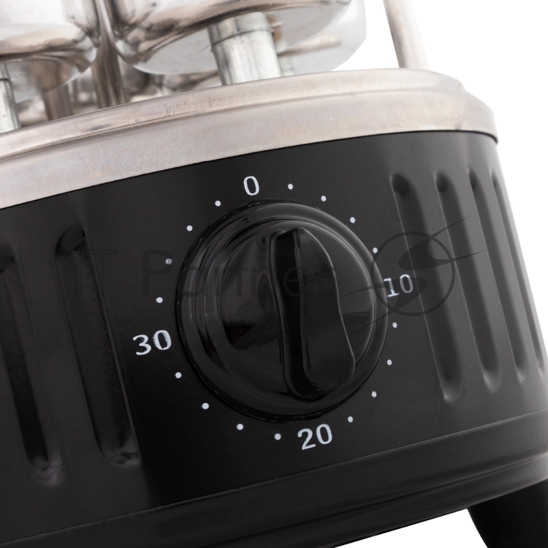 Электрическая шашлычница ENDEVER Grillmaster 290, серебристый/черный, 1200 Вт, 5 шампуров, автоматическое вращение шампуров,таймер до 30 мин ,4 шт/уп.