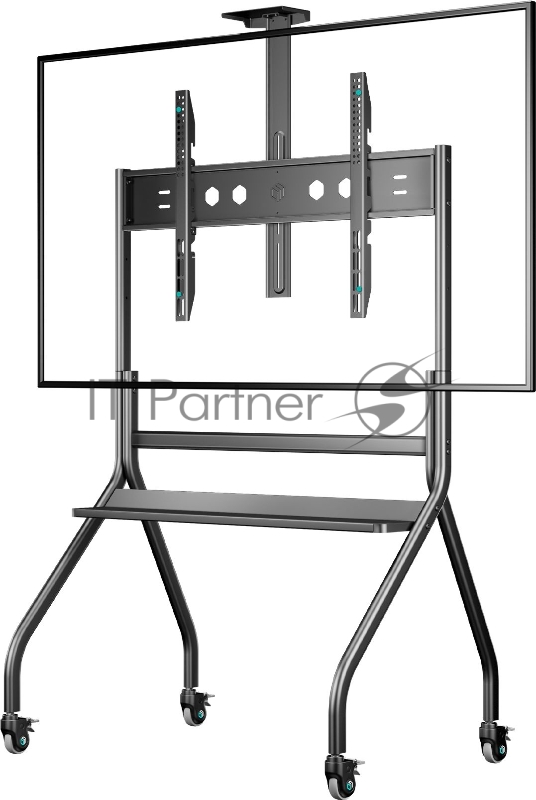 Подставка для телевизора Onkron TS2080 черный 60-120 макс.150кг напольный мобильный