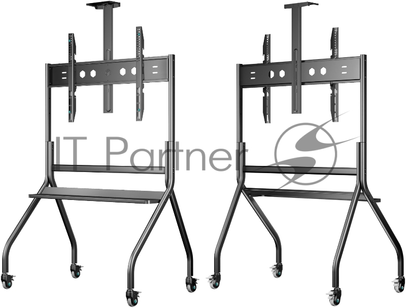 Подставка для телевизора Onkron TS2080 черный 60-120 макс.150кг напольный мобильный