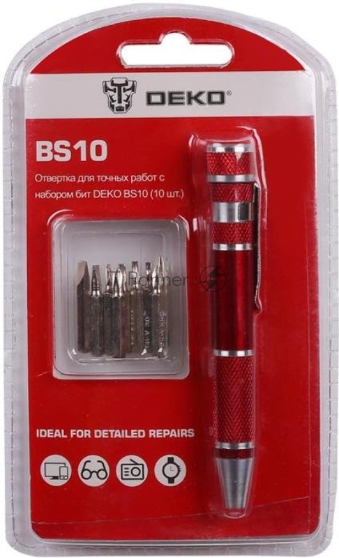 Набор отверточный Deko BS10 10 предметов