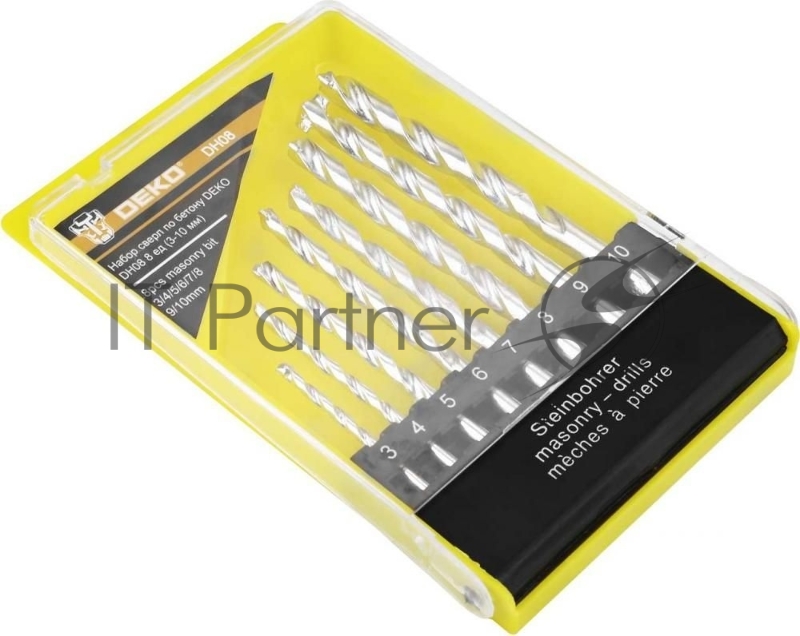 Набор сверл Deko DH08 (065-0529) по бетону (8пред.) для дрелей