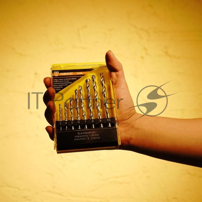 Набор сверл Deko DH08 (065-0529) по бетону (8пред.) для дрелей
