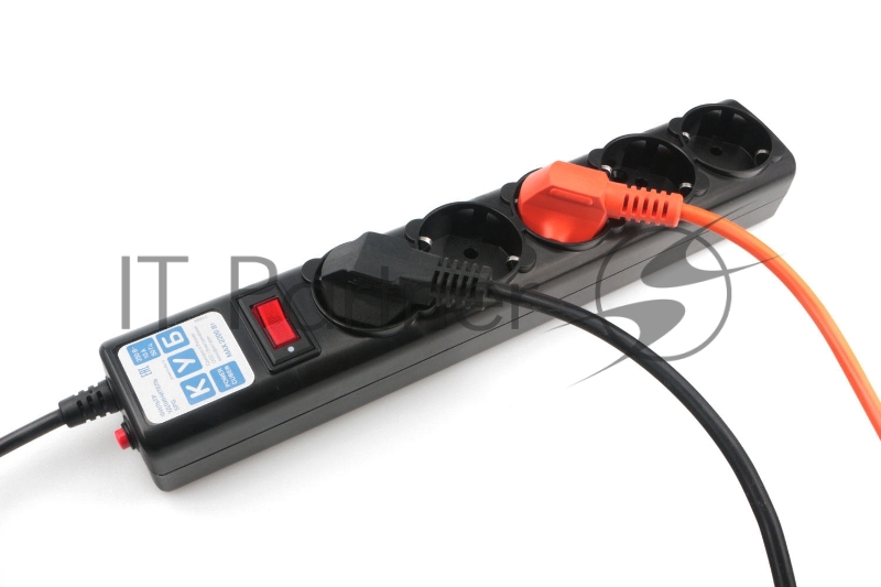 Сетевой фильтр Powercube SPG5-С2 1.9м (5 розеток) черный (коробка)