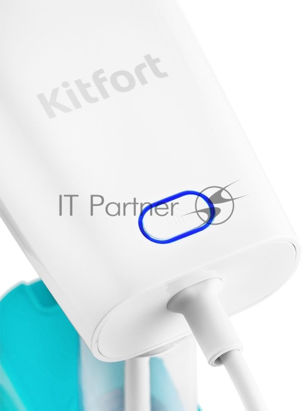 Отпариватель ручной Kitfort КТ-9101-3 1000Вт белый/бирюзовый