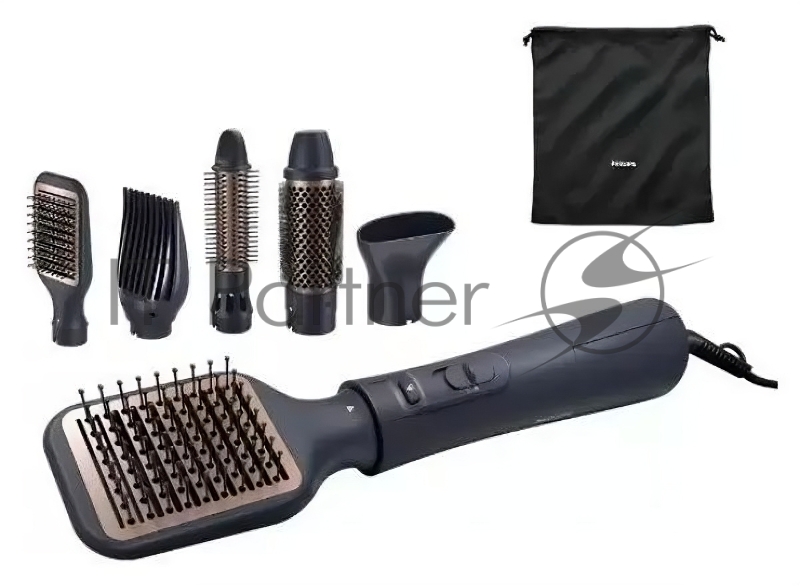 Фен-щетка Philips BHA530/00 1000Вт черный