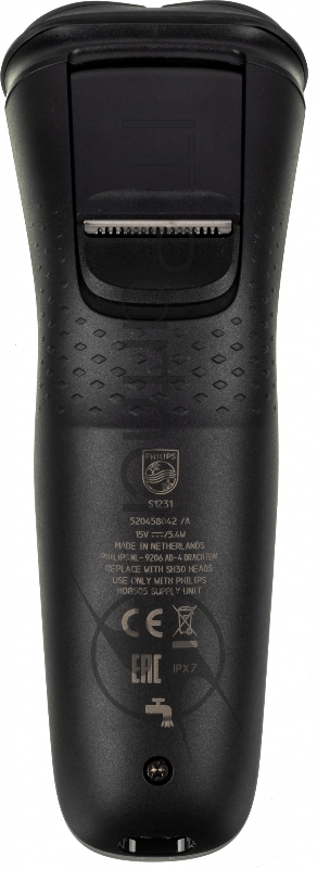 Бритва роторная Philips S1231/41 реж.эл.:3 питан.:элек.сеть/аккум. черный