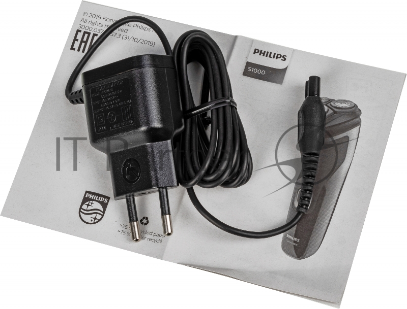 Бритва роторная Philips S1231/41 реж.эл.:3 питан.:элек.сеть/аккум. черный