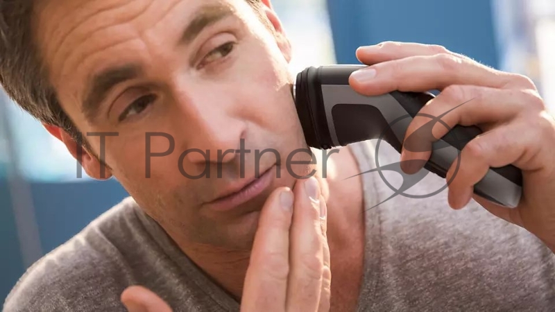 Бритва роторная Philips S1333/41 питан.:элек.сеть/аккум. черный/красный