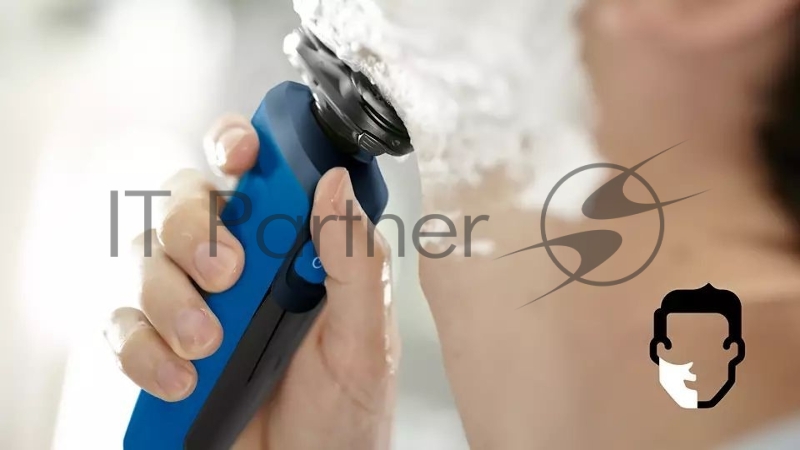 Бритва роторная Philips S5466/17 питан.:элек.сеть/аккум. синий