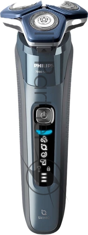 Бритва роторная Philips S7882/55 питан.:элек.сеть/аккум. синий/серебристый