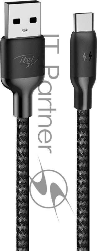 Кабель Itel C22N(ICD-C22N) USB (m)-USB Type-C (m) 1м черный (упак.:1шт)