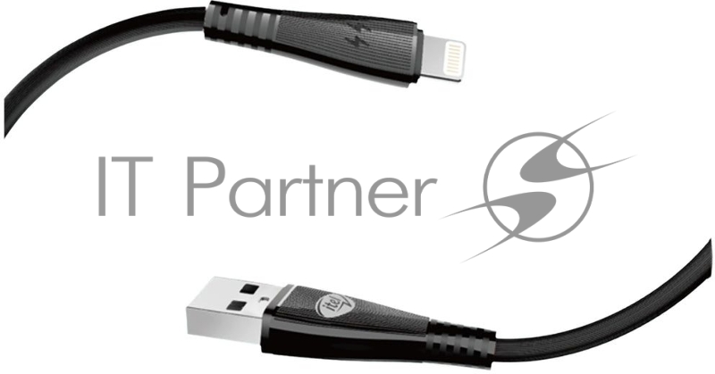 Кабель Itel L21s(ICD-L21s) USB (m)-Lightning (m) 1м черный (упак.:1шт)