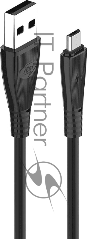 Кабель Itel M21s(ICD-M21s) USB (m)-micro USB (m) 1м черный (упак.:1шт)