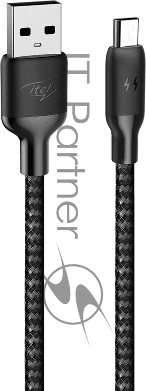 Кабель Itel M22N(ICD-M22N) USB (m)-micro USB (m) 1м черный коробка (упак.:1шт)