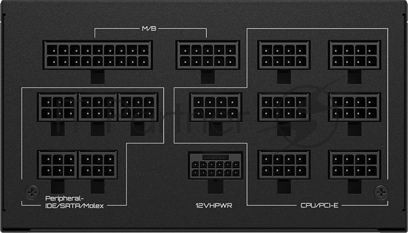Блок питания Gigabyte ATX 1300W GP-UD1300GM PG5 Gen.5 80+ gold (24+4+4pin) APFC 120mm fan 8xSATA Cab Manag RTL