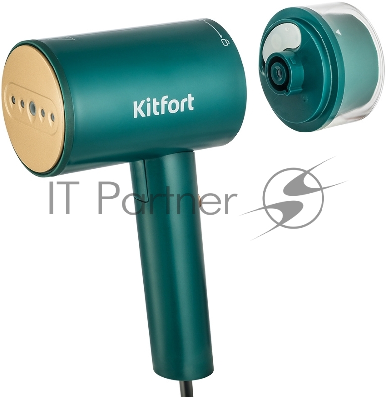 Отпариватель ручной Kitfort КТ-981 1200Вт зеленый/бирюзовый