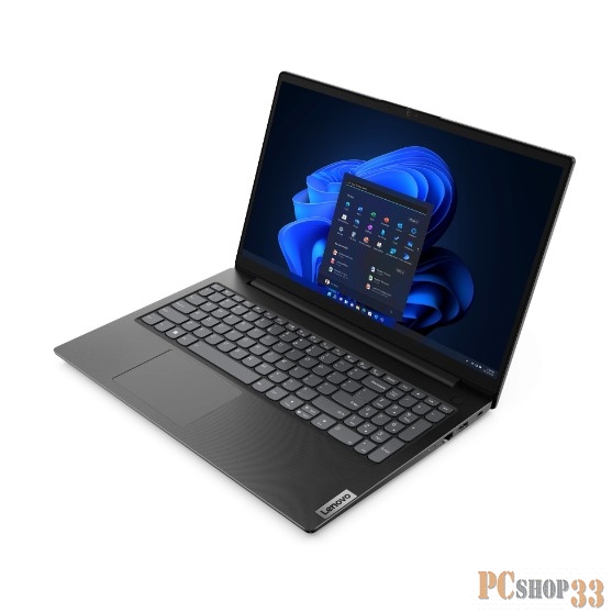 Ноутбук Lenovo V15 G3 IAP Core i7 1255U 16Gb SSD512Gb Intel Iris Xe graphics 15.6 IPS FHD (1920x1080) noOS black WiFi BT Cam (82TT004ERU)