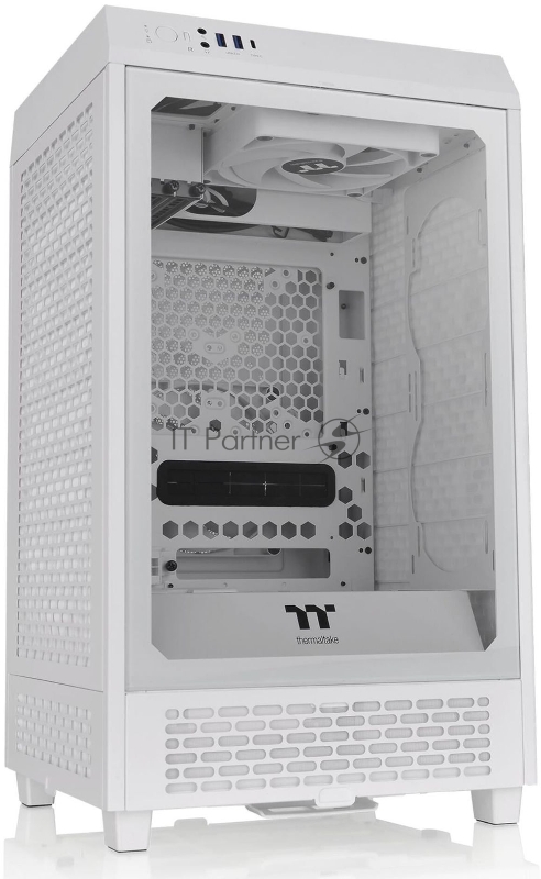 Корпус Thermaltake The Tower 200 белый без БП miniITX 11x120mm 5x140mm 2xUSB3.0 1xUSB3.1 audio bott PSU