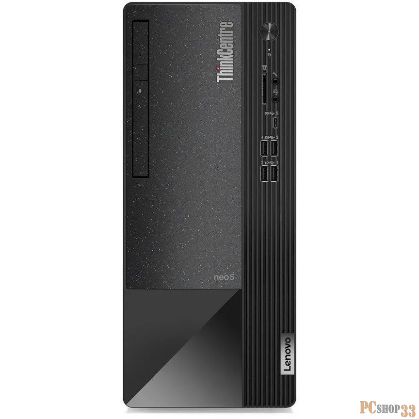 ПК Lenovo Neo 50t MT i5 12400 8Gb SSD256Gb UHDG 730 DVDRW CR noOS WiFi BT 260W kbNORUS мышь клавиатура черный (11SE001WIV)