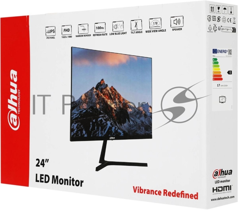 ЖК-монитор Dahua DHI-LM24-B201S 23.8 (16:9) FullHD 100Гц IPS светодиодная подсветка 1920x1080 VGA 1 HDMI 1