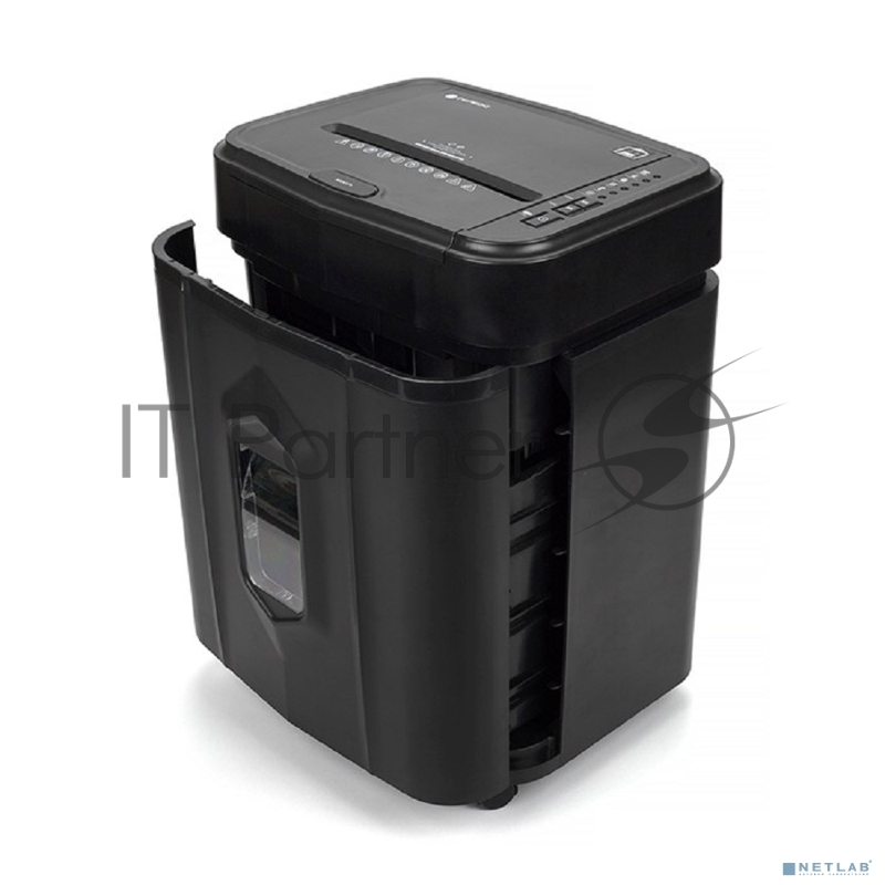 Шредер Heleos АП20-4 черный с автоподачей (секр.P-4) перекрестный 131лист. 20лтр. скрепки скобы пл.карты