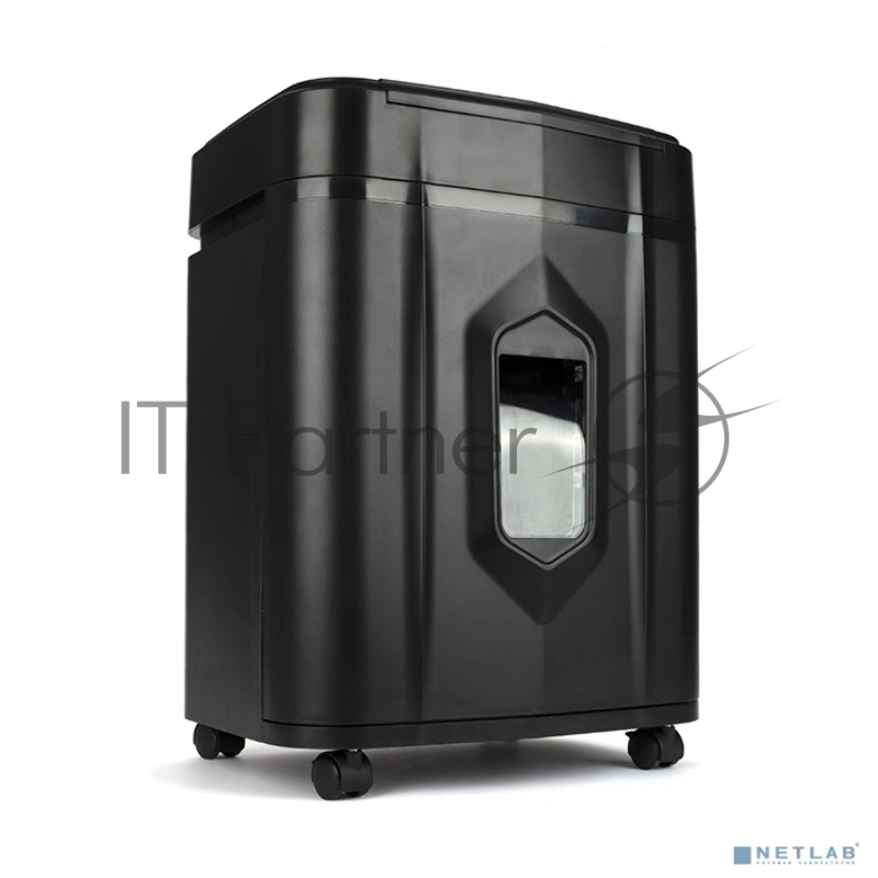 Шредер Heleos АП20-5 белый/черный с автоподачей (секр.P-5) перекрестный 131лист. 20лтр. скрепки скобы пл.карты