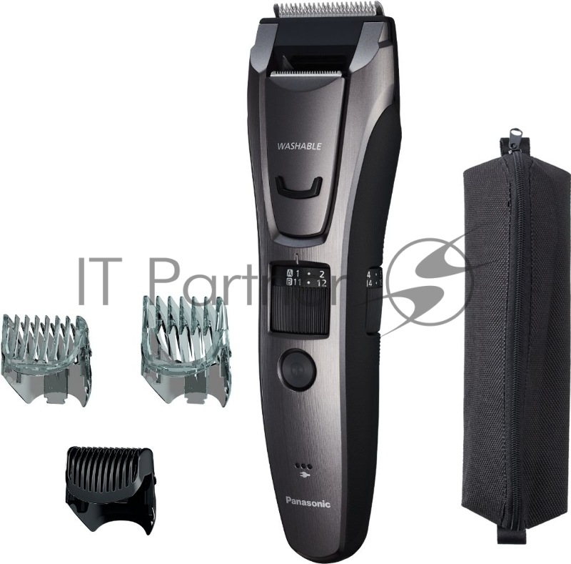 Машинка для стрижки Panasonic ER-GB80-H503 серебристый (насадок в компл:3шт)