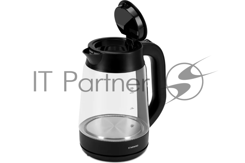 Чайник электрический Starwind SKG4030 1.7л. 2200Вт черный (корпус: стекло)