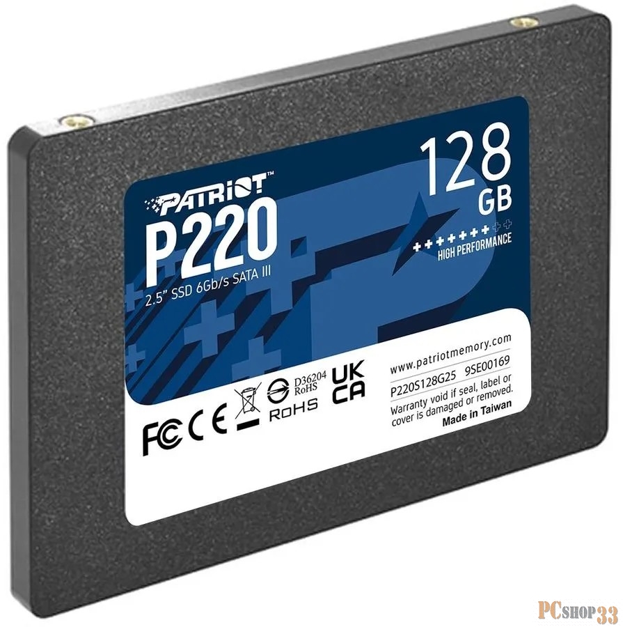 Накопитель SSD Patriot SATA III 128Gb P220S128G25 P220 2.5
