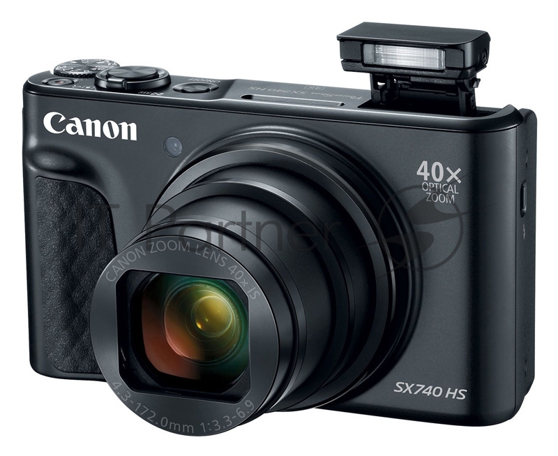 Фотоаппарат Canon PowerShot SX740HS черный 21.1Mpix Zoom40x 3 1080p SDXC/SD/SDHC CMOS 1x2.3 IS opt
