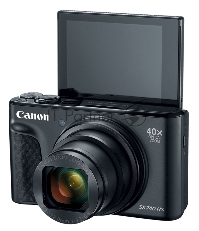 Фотоаппарат Canon PowerShot SX740HS черный 21.1Mpix Zoom40x 3 1080p SDXC/SD/SDHC CMOS 1x2.3 IS opt