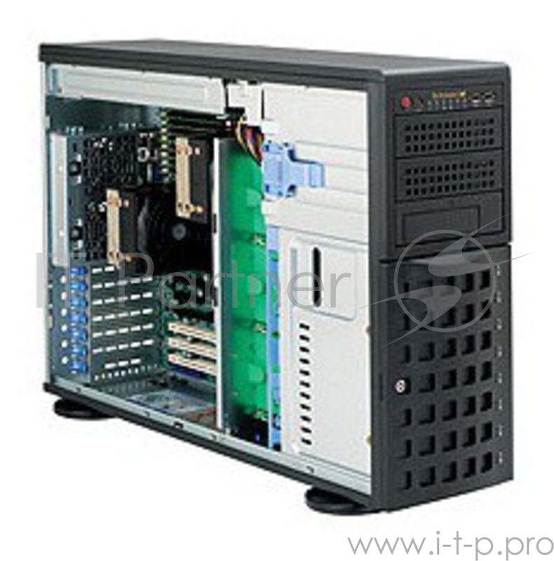 Серв. корпус 4U/Tower 19 RM Supermicro CSE-745TQ-R1200B, E-ATX, черный (1200Вт)