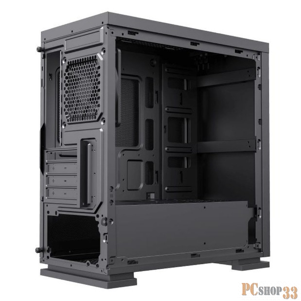 Компьютерный корпус GameMax M60 Black (H605) без БП (Midi Tower, ATX, Черный, 1*USB3.0 + 1*USB2.0, fans 120+92мм)