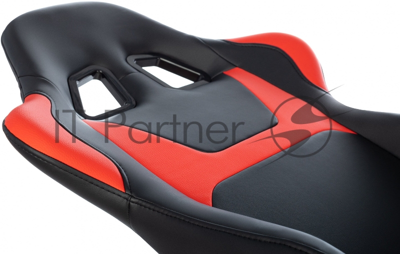 Кресло игровое Zombie Game Penta черный/красный эко.кожа с подголов. крестов. пластик