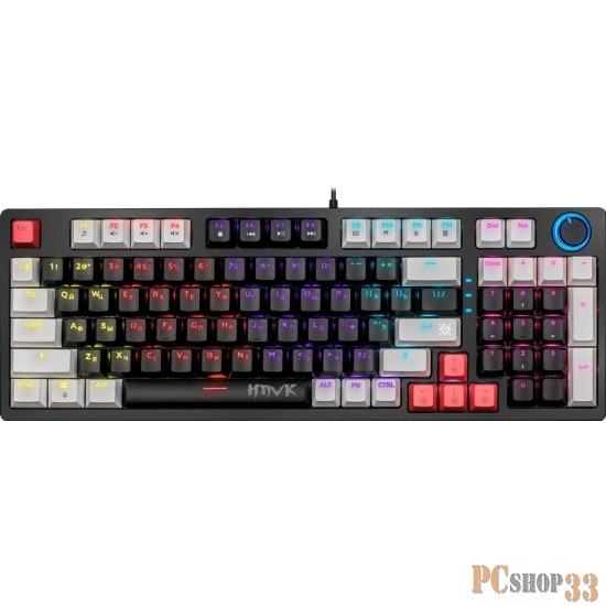 Механическая клавиатура Defender Hawk GK-418 RU,радужн,97кн,1,5м,крас.свитч.