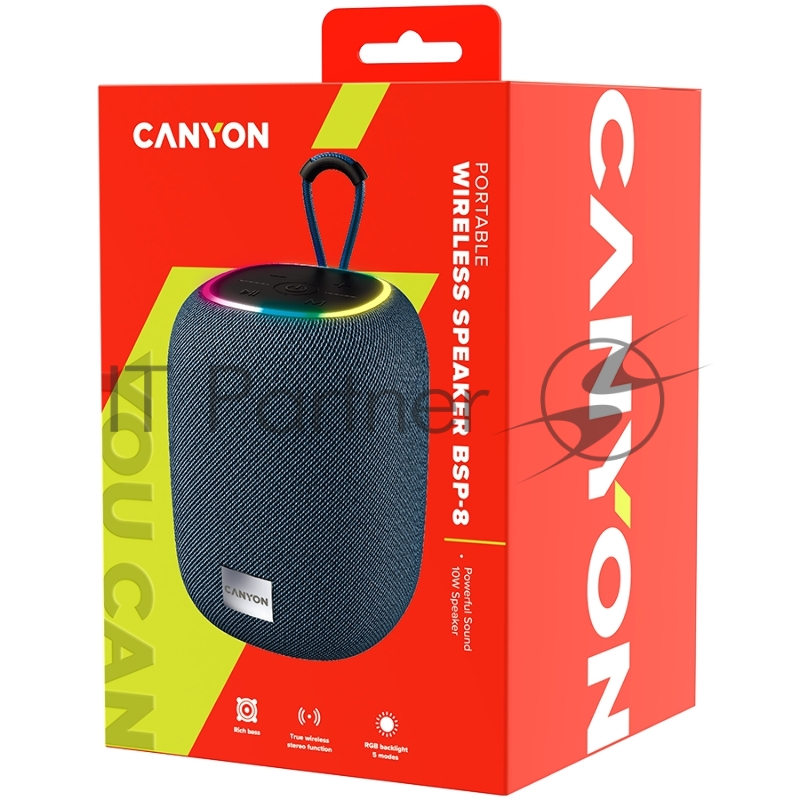Портативная беспроводная колонка CANYON BSP-8, Bluetooth Speaker