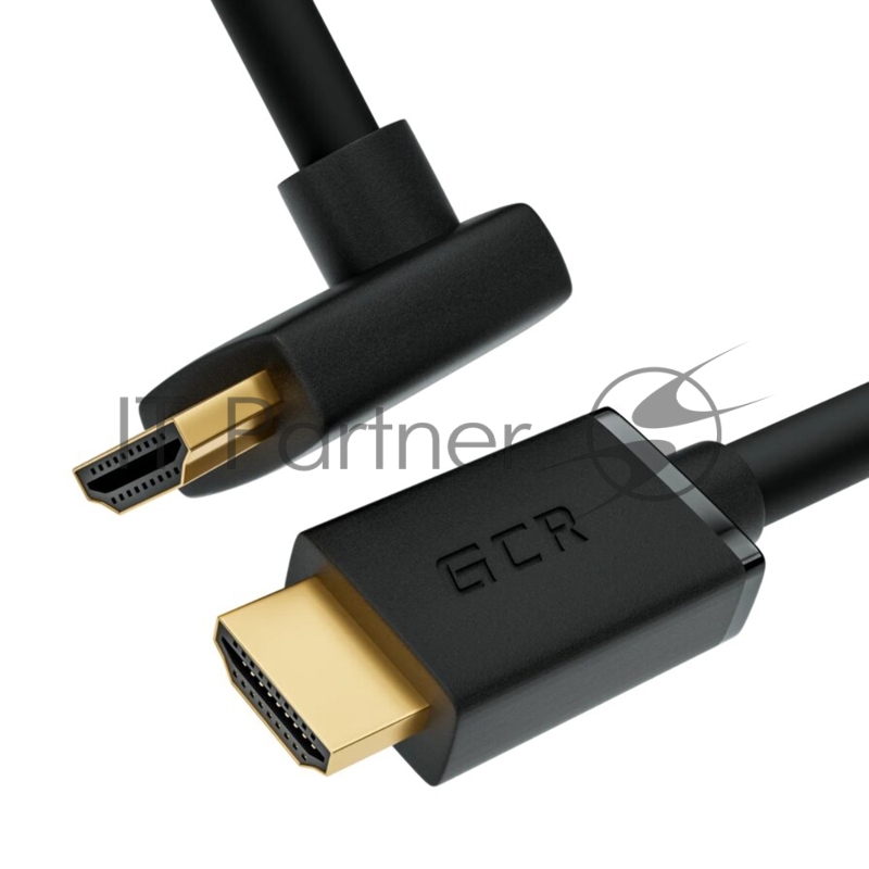 Кабель GCR 1.0m HDMI 2.0, M/M верхний угол, черный нейлон, HDR 4:2:2, Ultra HD, 4K 60 fps 60Hz/5K*30Hz, 3D, AUDIO, 18.0 Гбит/с, 28/28 AWG, GCR-53290 GCR Кабель 1.0m HDMI 2.0, M/M верхний угол, черный нейлон, HDR 4:2:2, Ultra HD, 4K 60 fps 60Hz/5K*30H