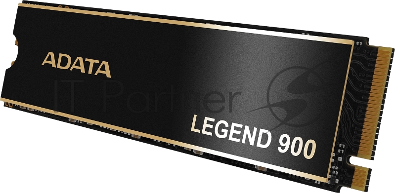 Твердотельный накопитель ADATA SSD LEGEND 900, 1024GB, M.2(22x80mm), NVMe 1.4, PCIe 4.0 x4, 3D NAND, R/W 7000/4700MB/s, IOPs н.д./н.д., TBW 260, DWPD 0.14, with Heat Sink (5 лет)