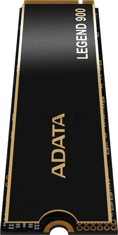 Твердотельный накопитель ADATA SSD LEGEND 900, 512GB, M.2(22x80mm), NVMe 1.4, PCIe 4.0 x4, 3D NAND, R/W 6200/2300MB/s, IOPs н.д./н.д., TBW 130, DWPD 0.14, with Heat Sink (5 лет)