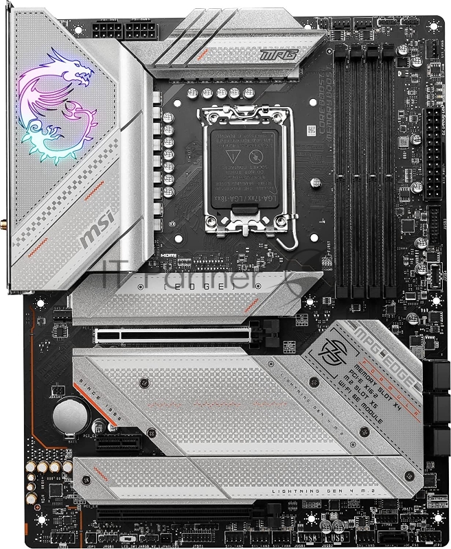 Материнская плата MSI MPG Z790 EDGE WIFI Soc-1700 Intel Z790 4xDDR5 ATX AC`97 8ch(7.1) 2.5Gg RAID+HDMI+DP