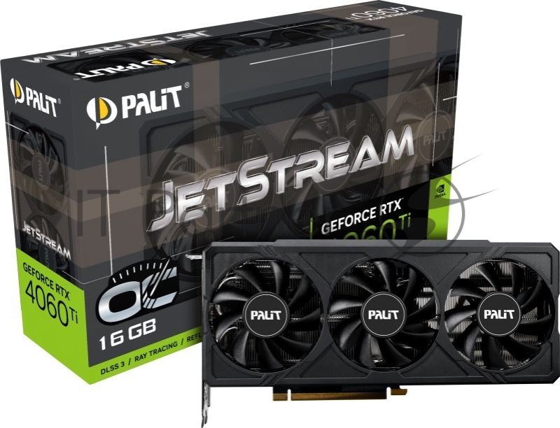 Видеокарта Palit PCIE16 RTX4060TI 16GB 4060TI JETSTREAM OC 16GB PALIT