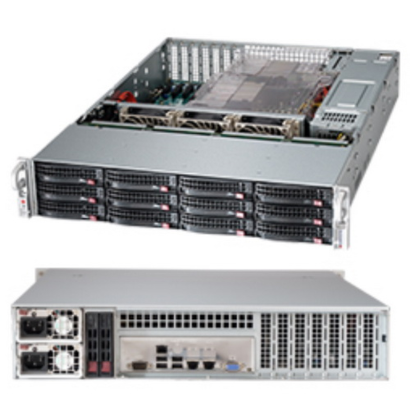 Серв. корпус 2U 19 RM Supermicro CSE-826BE1C-R920LPB, E-ATX, черный (2x920Вт)