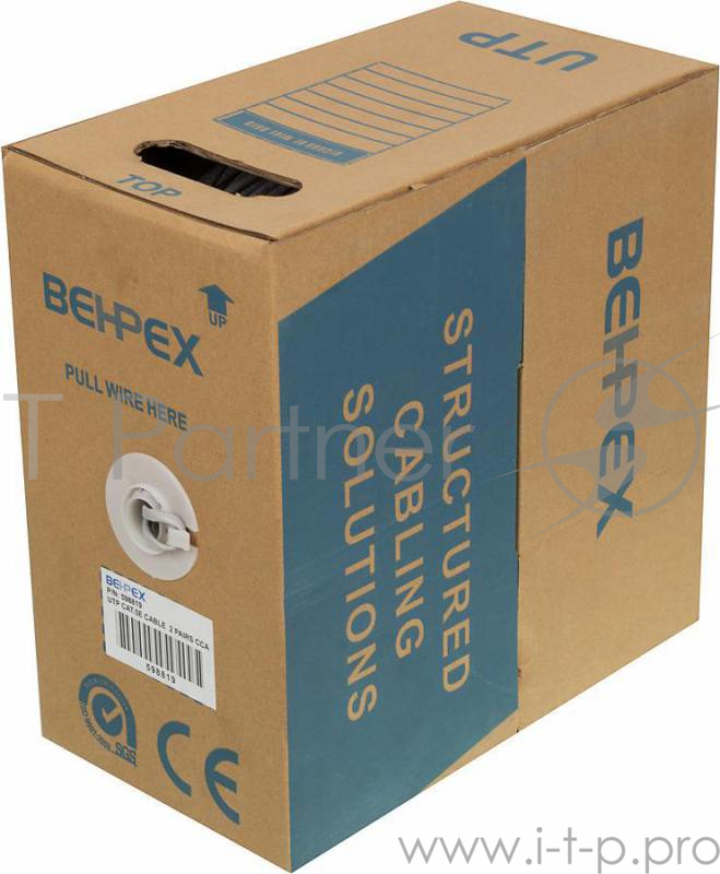 Кабель сетевой cat5E 305м стандартный (UTP 5E CCA 305M 2 PAIRS)