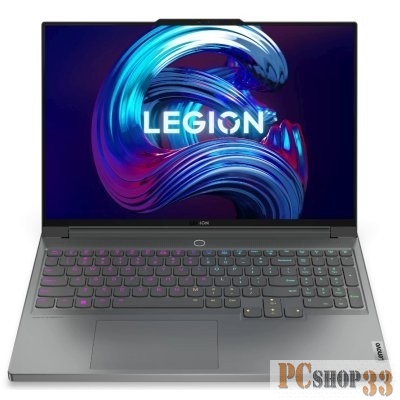 Ноутбук Lenovo Legion 7 16IAX7 16(2560x1600 IPS)/Intel Core i7 12800HX(2Ghz)/32768Mb/1024SSDG GeForce RTX3070Ti(8192Mb)/Cam/BT/WiFi/ 1y/2.53kg/storm grey/Win11Home + 300W, RU kbd