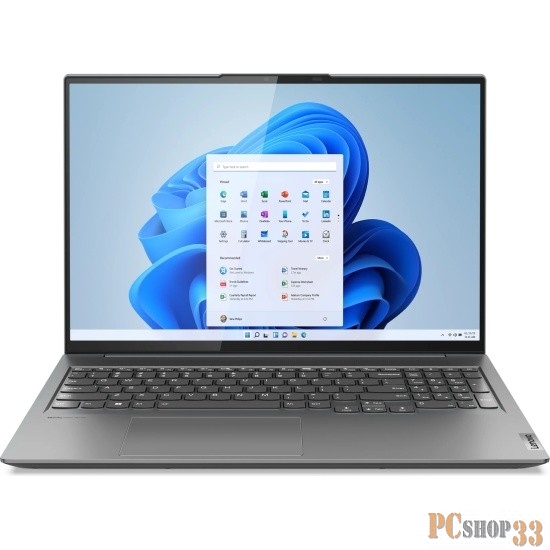 Ноутбук Lenovo Yoga Slim 7 Pro 16ARH7 16(2560x1600 IPS)/Touch/AMD Ryzen 7 6800HS(3.2Ghz)/16384Mb/512SSDG GeForce RTX3050(4096Mb)/Cam/BT/WiFi/75 1y/2.08kg/grey/Win11Home + 135W, RU kbd