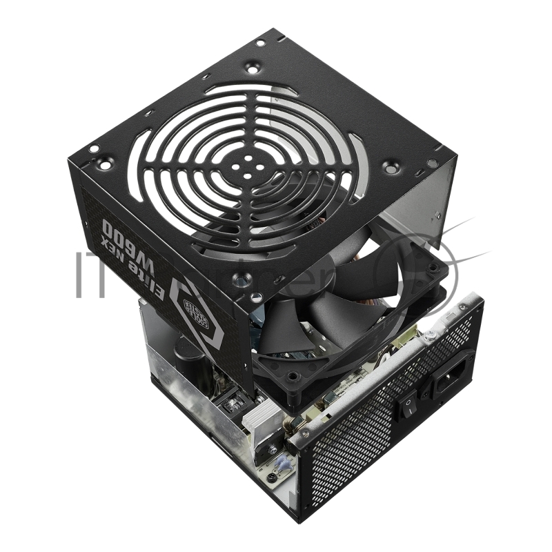 Блок питания 600 Ватт/ Power Supply Cooler Master Elite NEX W600, 600W, ATX, 120mm, 5xSATA, 2xPCI-E(6+2), 3xMolex, APFC, 80+white, Bulk w/EU cord